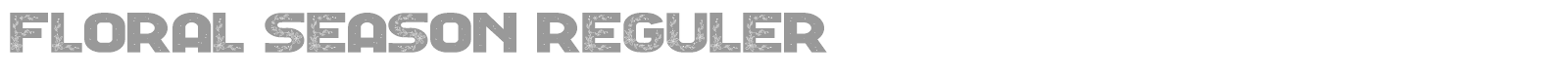 Floral Season font preview